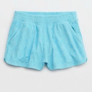 Aerie Blue terry cloth shorts
